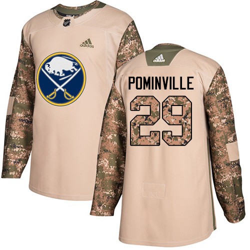 Adidas Sabres #29 Jason Pominville Camo Authentic Veterans Day Stitched NHL Jersey